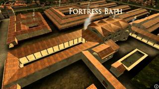 Animation of ancient Roman Fort in Caerleon Wales [upl. by Soluk70]