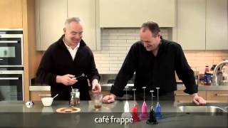 How to make a frappé coffee using an aerolatte milk frother [upl. by Cull994]