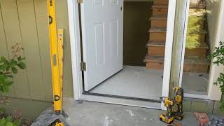 Jeld Wen Front Door Installation  Really crappy products and craftsmanship PART 1 [upl. by Eirased]