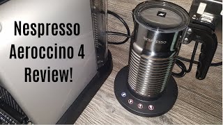 Nespresso Aeroccino 4 Milk Frother Review  Worth upgrading from the Aeroccino 3 [upl. by Chemar]