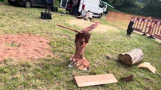 A fabulous range of wooden sculpture at Caerleon festival 2024 [upl. by Poul]