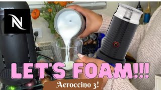 How To Foam Milk With Aeroccino 3 Make Coffee With Foam Tips amp Tricks  Easy Foamed Latte Recipe [upl. by Armat308]