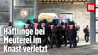 Gefängnismeuterei Polizei stürmt Knast in Thüringen  JVA Untermaßfeld [upl. by Randene]