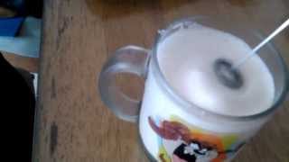 Aerolatte Review Frothing Cold Milk In Under 1 Minute [upl. by Elleuqram]